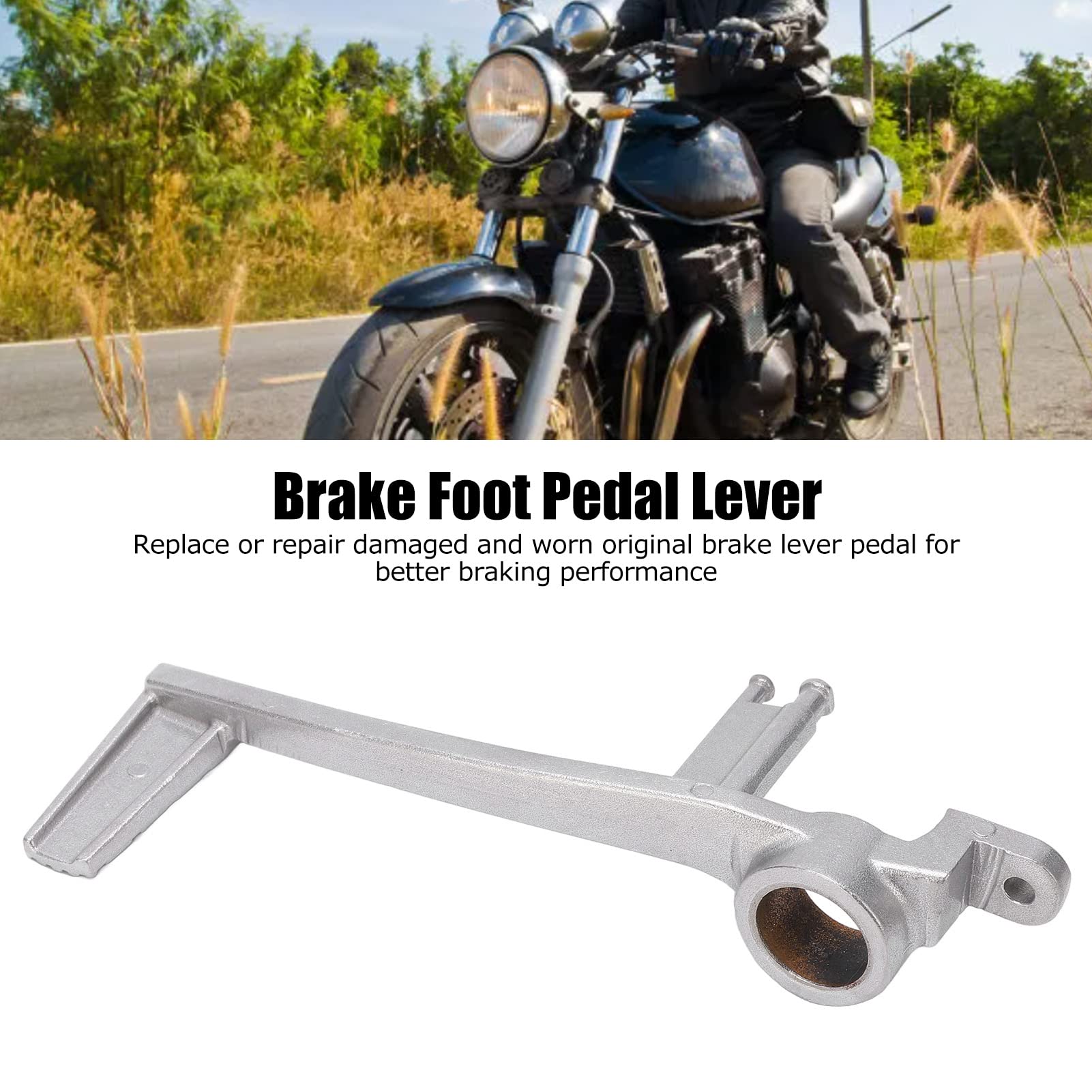 Leva Freno Posteriore Moto In Alluminio - Per Suzuki GSXR600/750/1000 (2005-2014), Argento - Foto 5