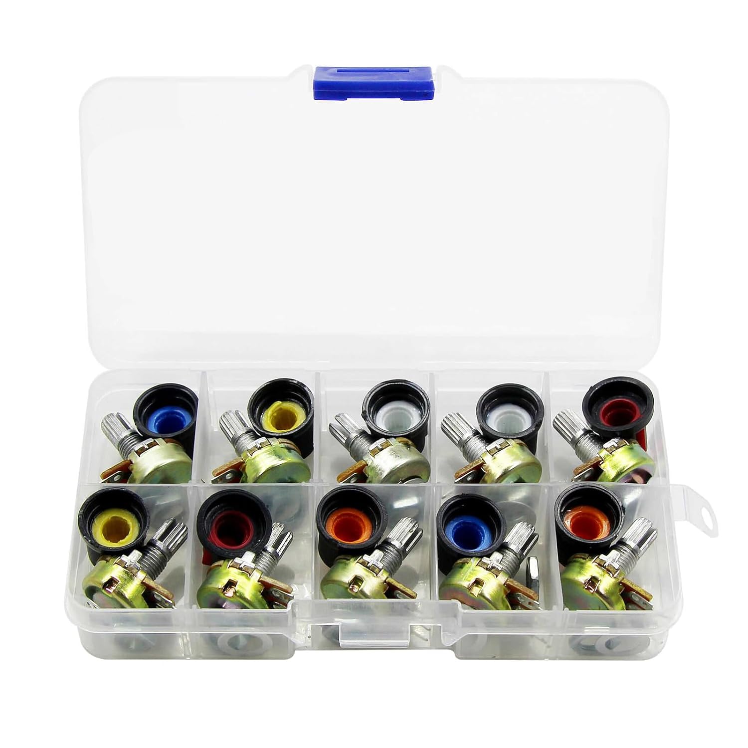 HAYCHE EC12 Drehgeber Potentiometer – 5 Mm, 360°, 3 Pins, Für 5V/10mA, 30.000 Zyklen