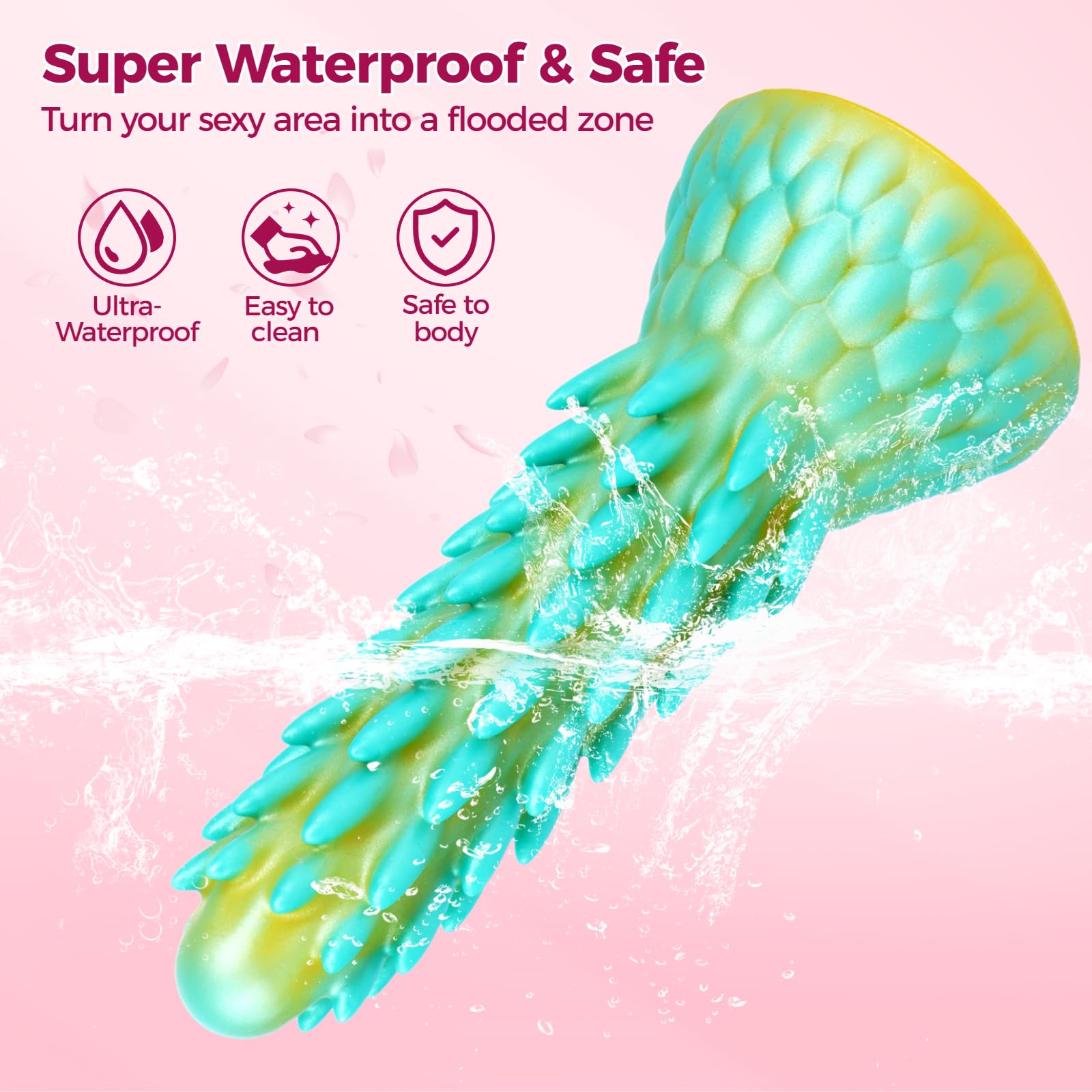 Dragon Dildo Sex Toys, 7.7'' Monster Dildo with Suction Cup, Fantasy Huge Dildos, Silicone Butt Plug Anal Dildo for Women and Men, Prostate Massager Sex Toy for Adults