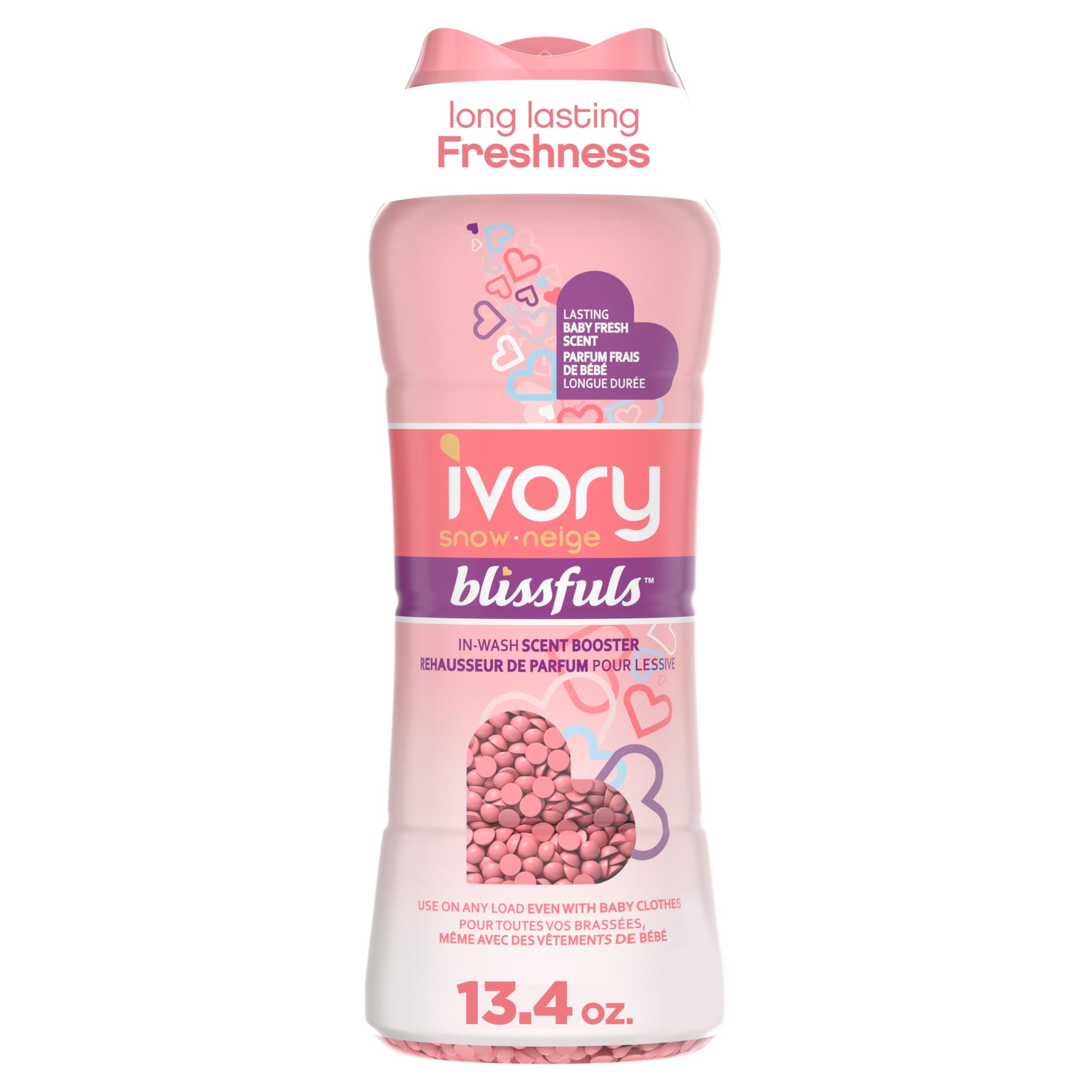 Ivory Snow Blissfuls In-Wash Scent Booster Beads, Baby Fresh, 379G