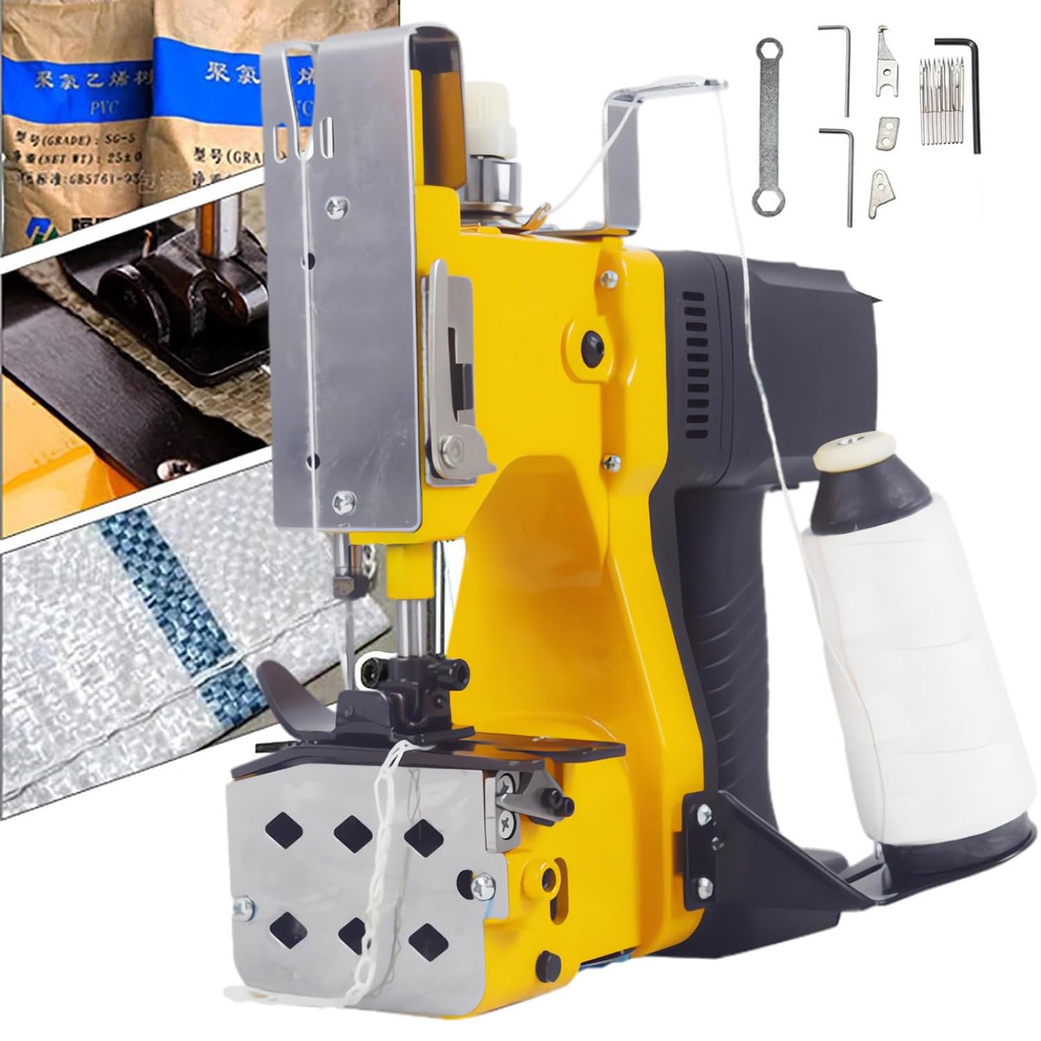 AYCDL Bag Sewing Machine, Bag Sealing Machine,Industrial Sewing Machine,Bag Sealer Sealing Machine, for Sack Woven Kraft,1battery