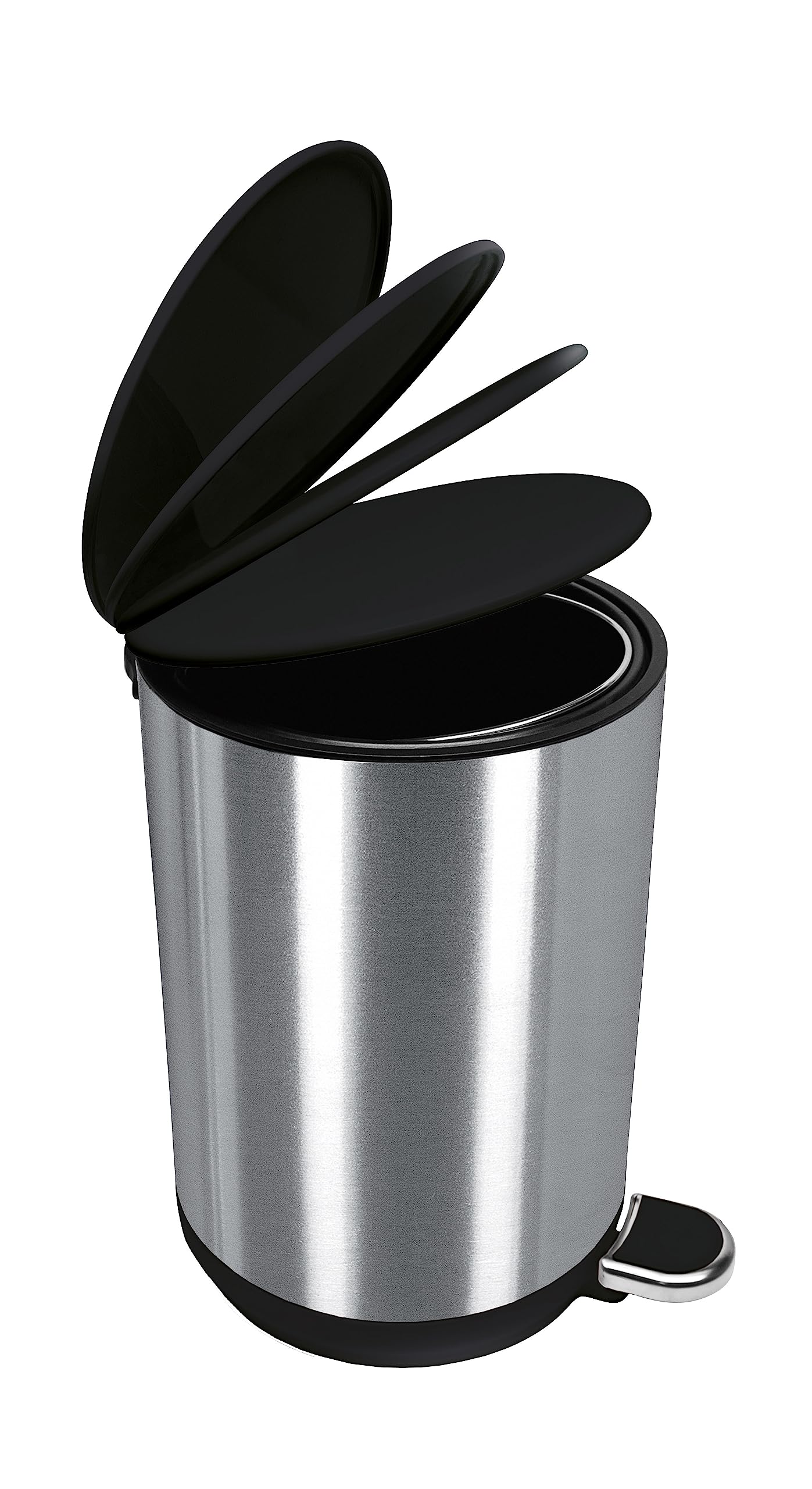 Kosmetikeimer Caletto, Farbe: Schwarz, Material: Edelstahl/ABS, Größe: Eimer 5 Liter
