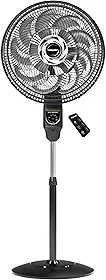 Ventilador de Coluna Mallory Max Control Com Controle Remoto 140W, Silencioso, Com Hélice de15 pás, Grade Especial em Sistema TS, Máxima Vazão e Mínimo Ruído - PR-GR - 220V