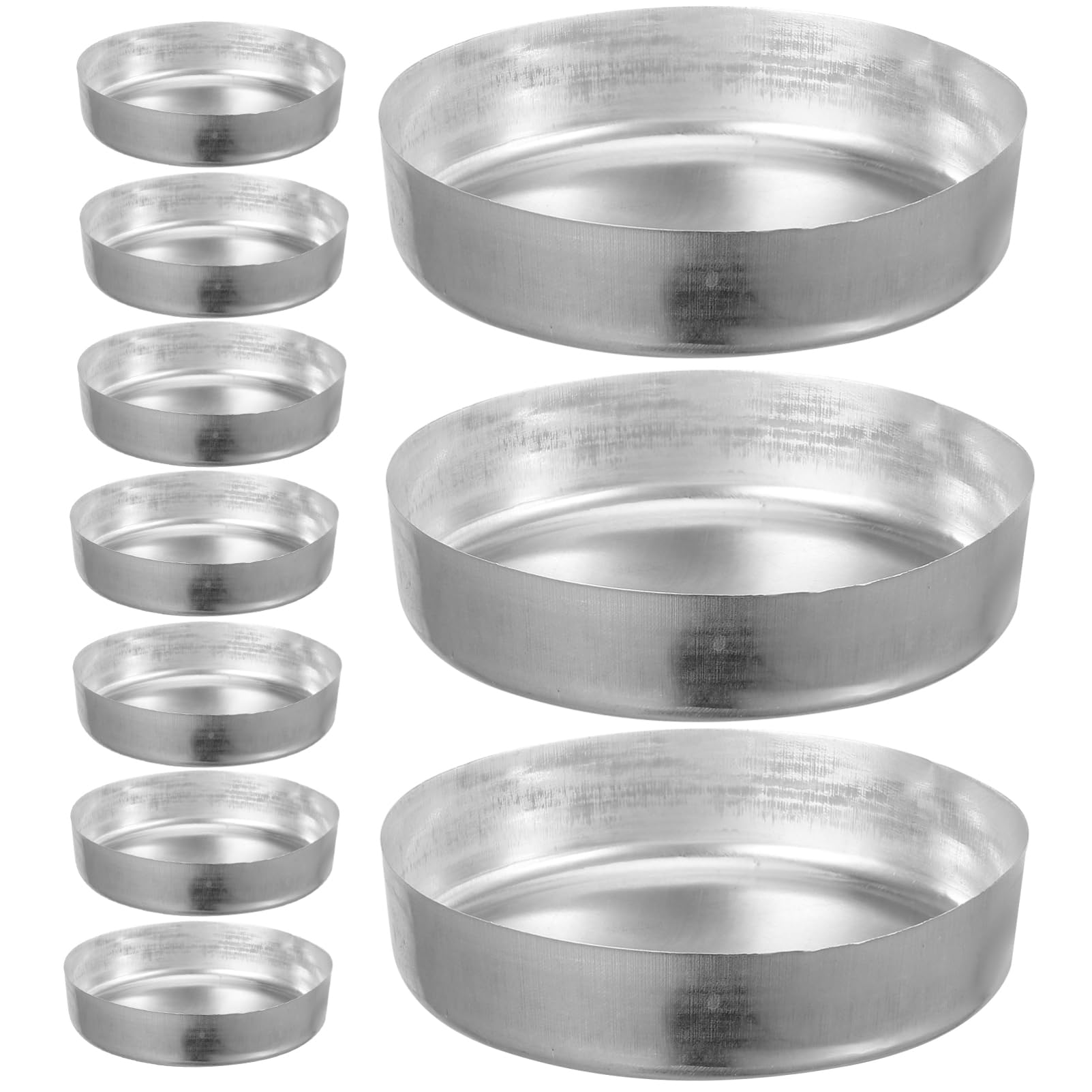 Cabilock 5 Sätze Wiegeschale Messung Pulver Für Proben Wiegen Tabletts Messen Von Wiegebooten Laborzubehör Musterplatten Wiegebehälter Aluminium Silver 10 Stück * 5