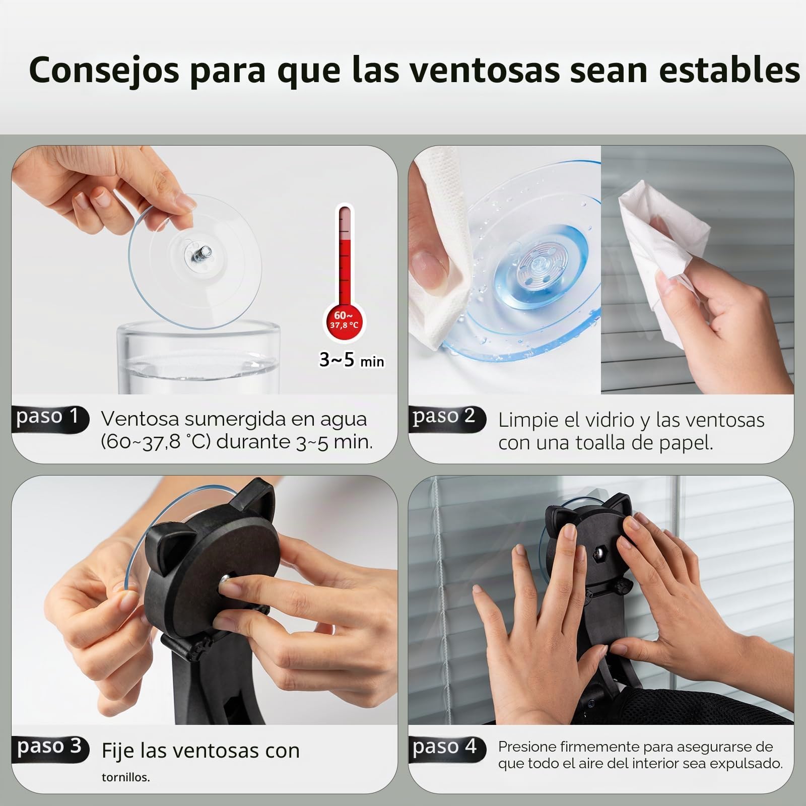 JUNSPOW Percha para Ventana de Gato inalámbrica, Plegable y Estable, Hamaca Transpirable con Ventana para Gatos para Pasar el Sol, Escalar, soporta hasta 40 Libras