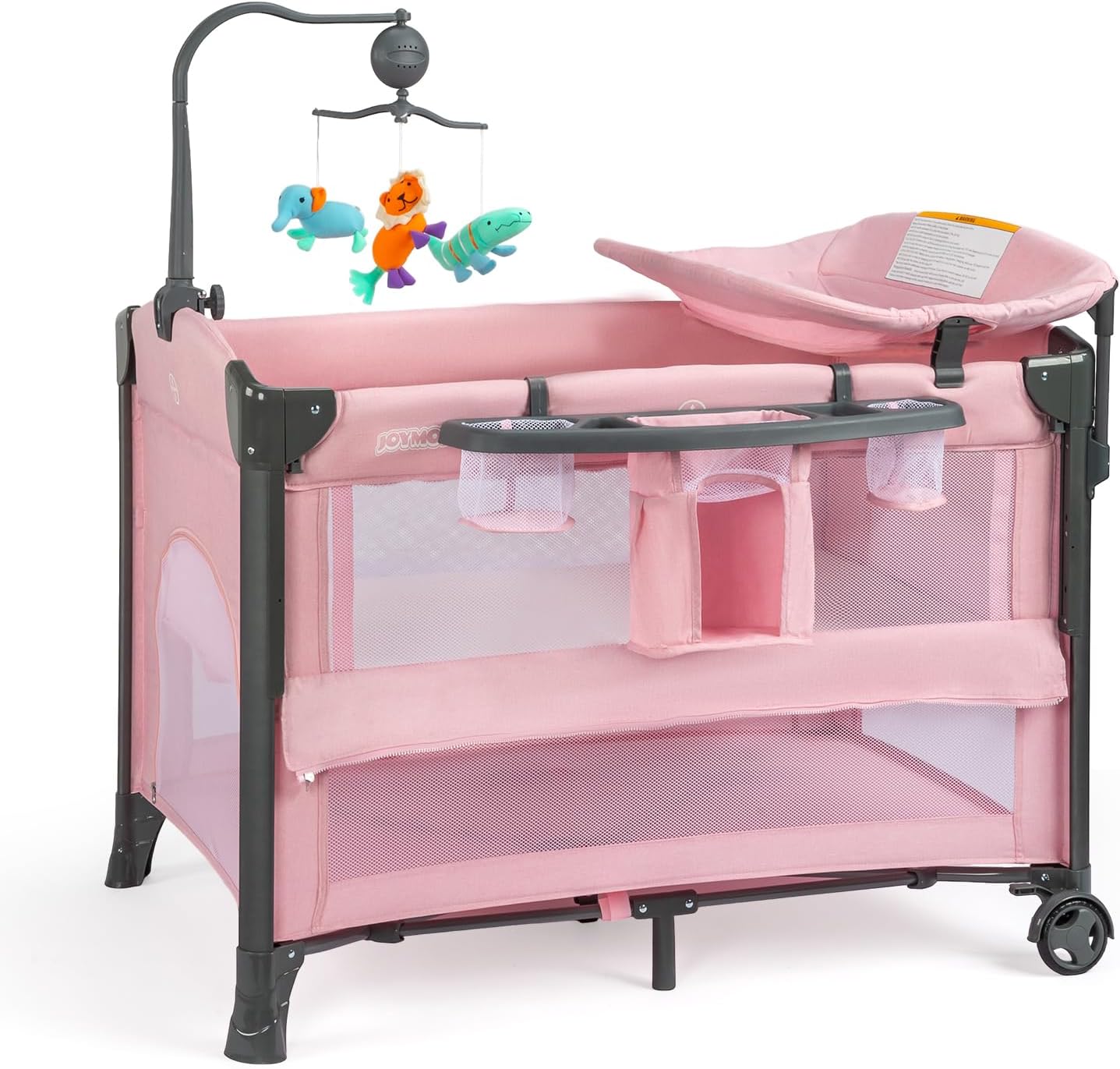 JOYMOR in Bedside Bassinet with Changing Table, Trinidad and