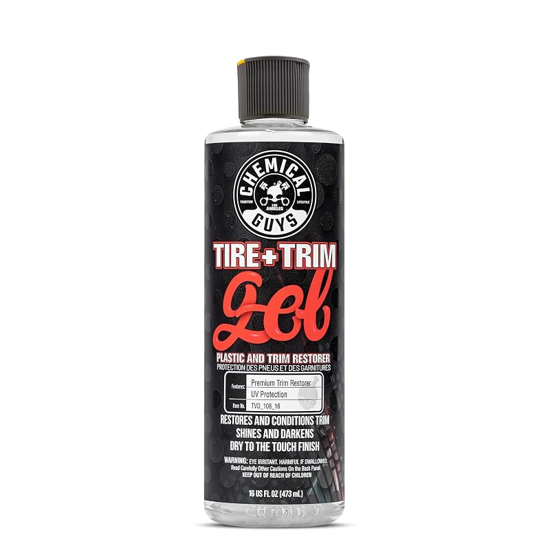 Chemical Guys Gel para Pneus e Acabamentos em Plástico e Borracha, Frasco de 473 mL