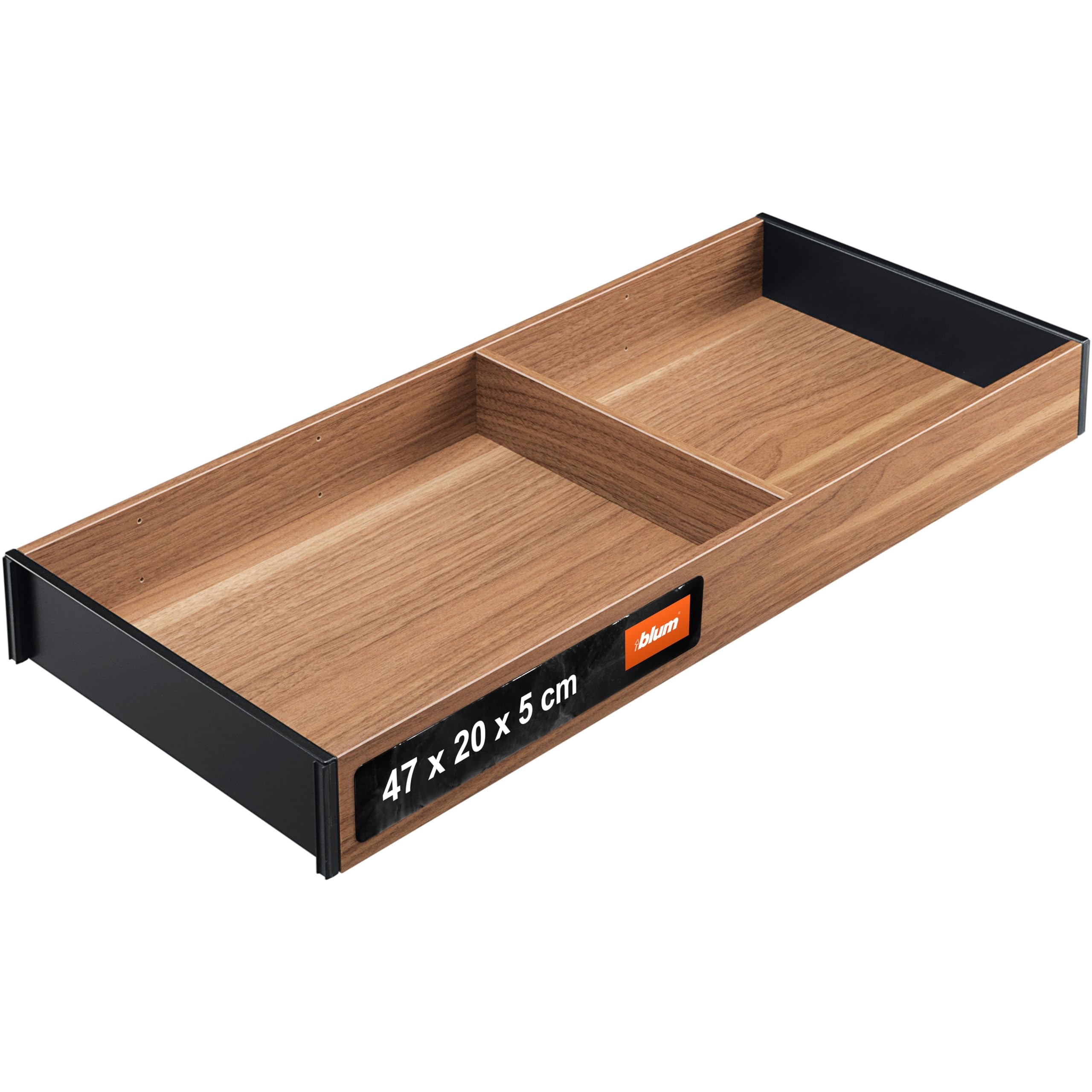 Blum Rama AMBIA-LINE, NL500 mm szer. 200 mm, z dnem, do szuflady LEGRABOX/MERIVOBOX, wzór drewniany, 1 sztuka