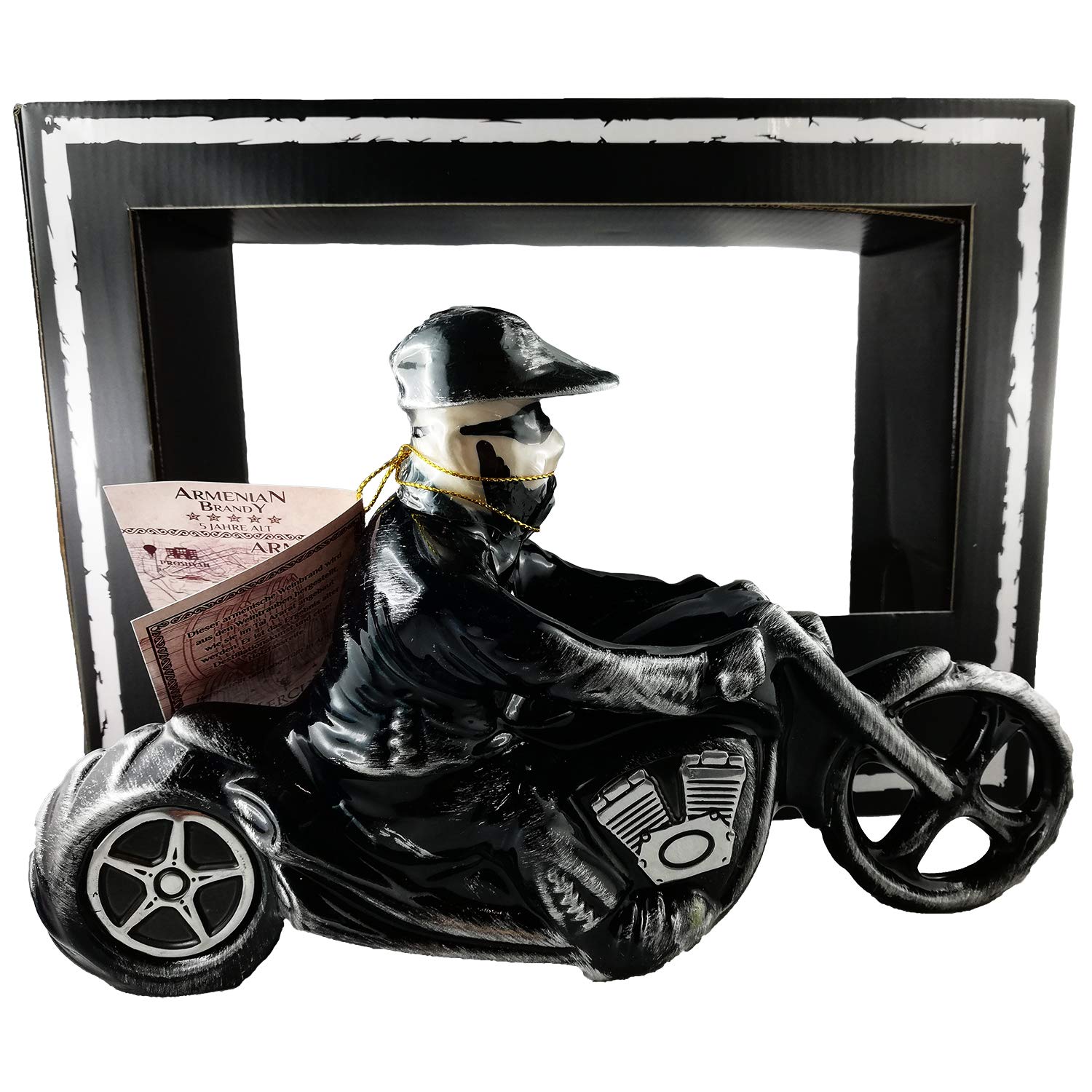 Armenischer Brandy Biker Geschenkset 0,35L 5 Jahre Reifezeit Ararat Tal