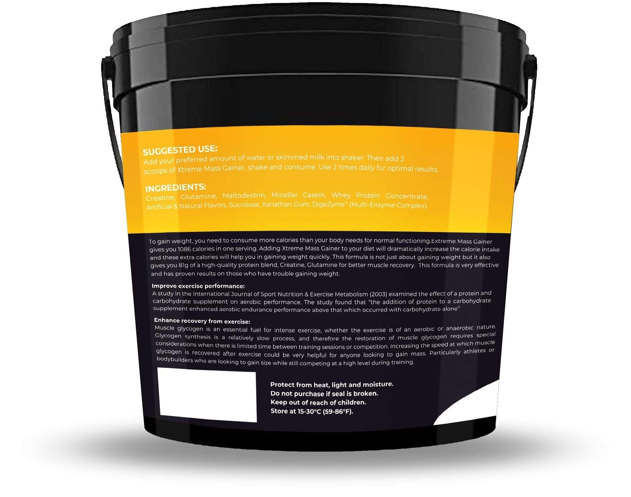 Nutrition Planet Xtreme Mass Gainer With Added DigeZyme®, 5Kg, Banana