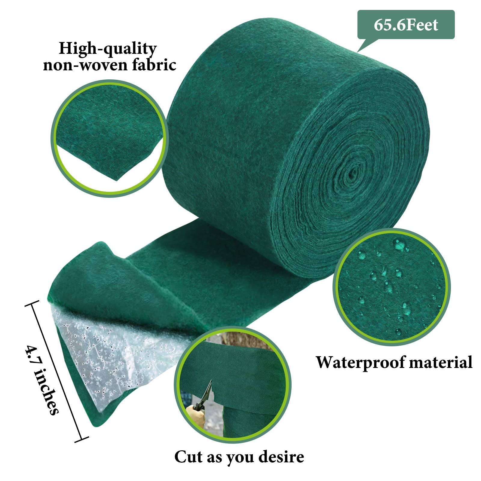 Riare 2 Pack 3-Layer Tree Protector Wraps- 65 Foot Cold-Proof Tree Trunk Wrap Guard Plants Bandage, Tree Wraps to Protect Bark Antifreeze Tree Tape Protect Shrub for Keep Warm & Moisturizing