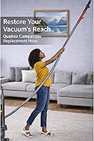 Vista 3 de Conjunto de manguera gris/rojo diseñado para adaptarse a aspiradoras Dyson DC40 y DC41