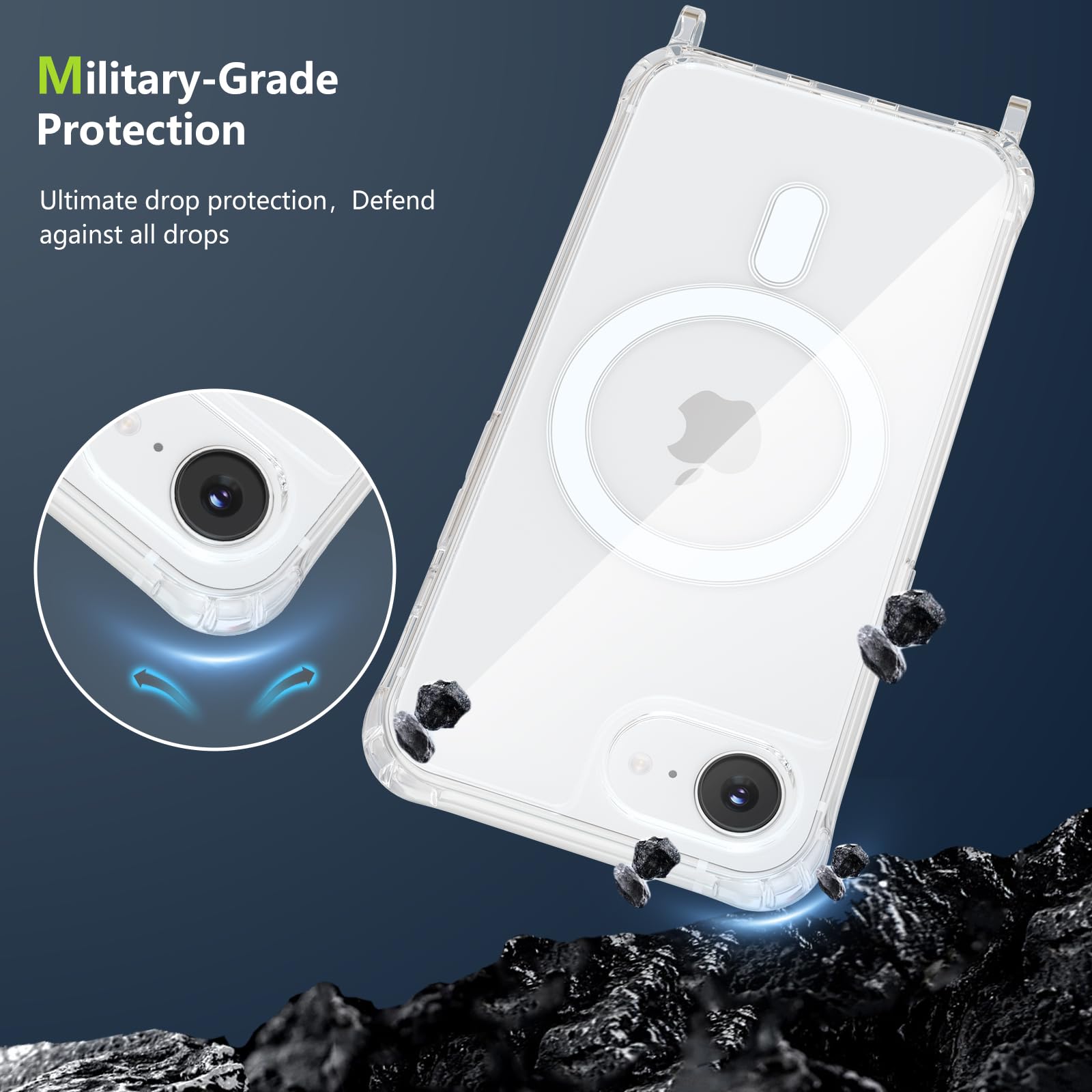 Amazon.co.jp: UCASONG iPhone 16E/iPhone 17E 6.1インチ用磁気ケース