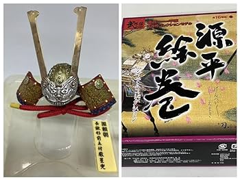 Amazon.co.jp: 源平絵巻 源頼朝 長鍬形前立付厳星兜 ミニチュア