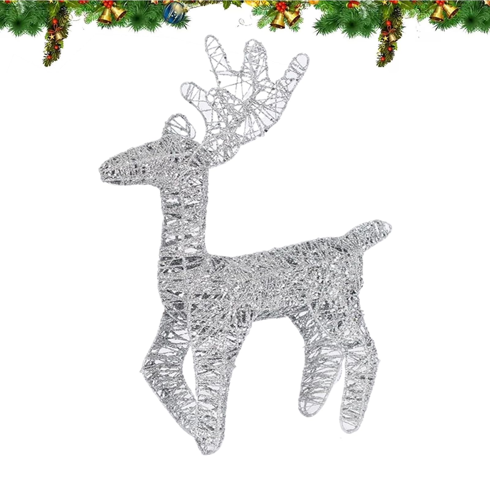 Renne lumineux de Noël extérieur et intérieur décoratif en métal antirouille