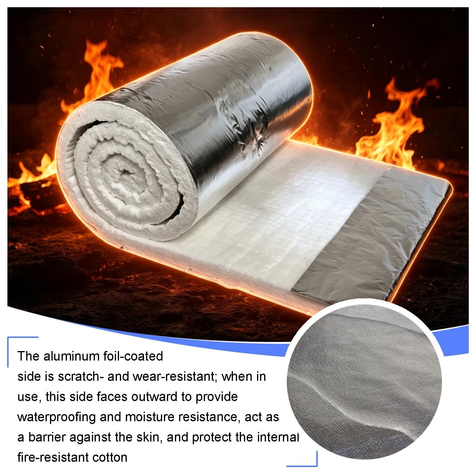 Keramikfaser-Matte Mit Aluminiumfolie (einseitig)