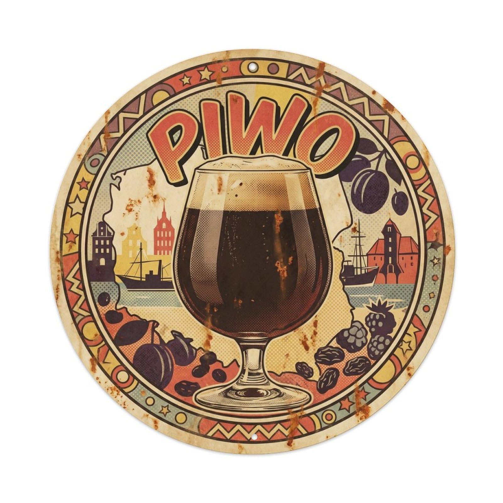 Craft Brewery Beer Culture Polish Pub Ale Bold Pop Metal Tin Sign