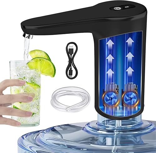 VINMEN Bomba de botella de agua de 5 galones, dispensador de botellas de agua, bomba de agua para jarra de 5 galones, bomba automática de agua