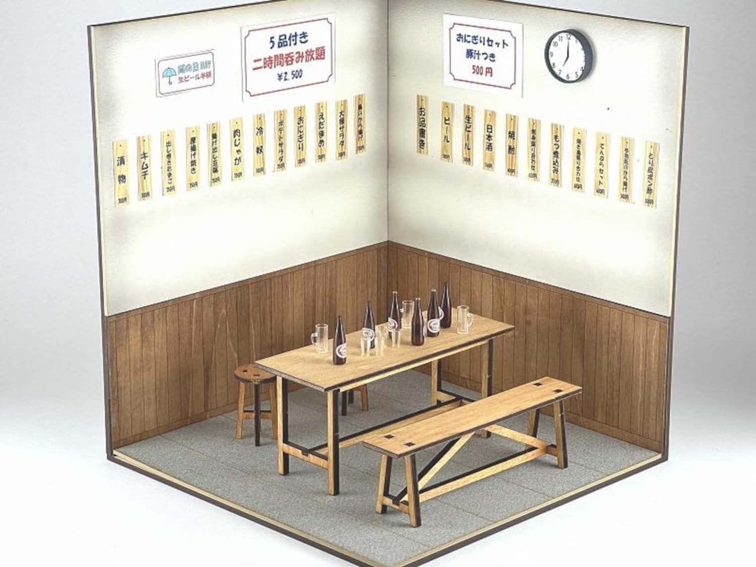 Amazon | コバアニ模型工房 1/12 和の造作シリーズ 昭和の居酒屋 木製