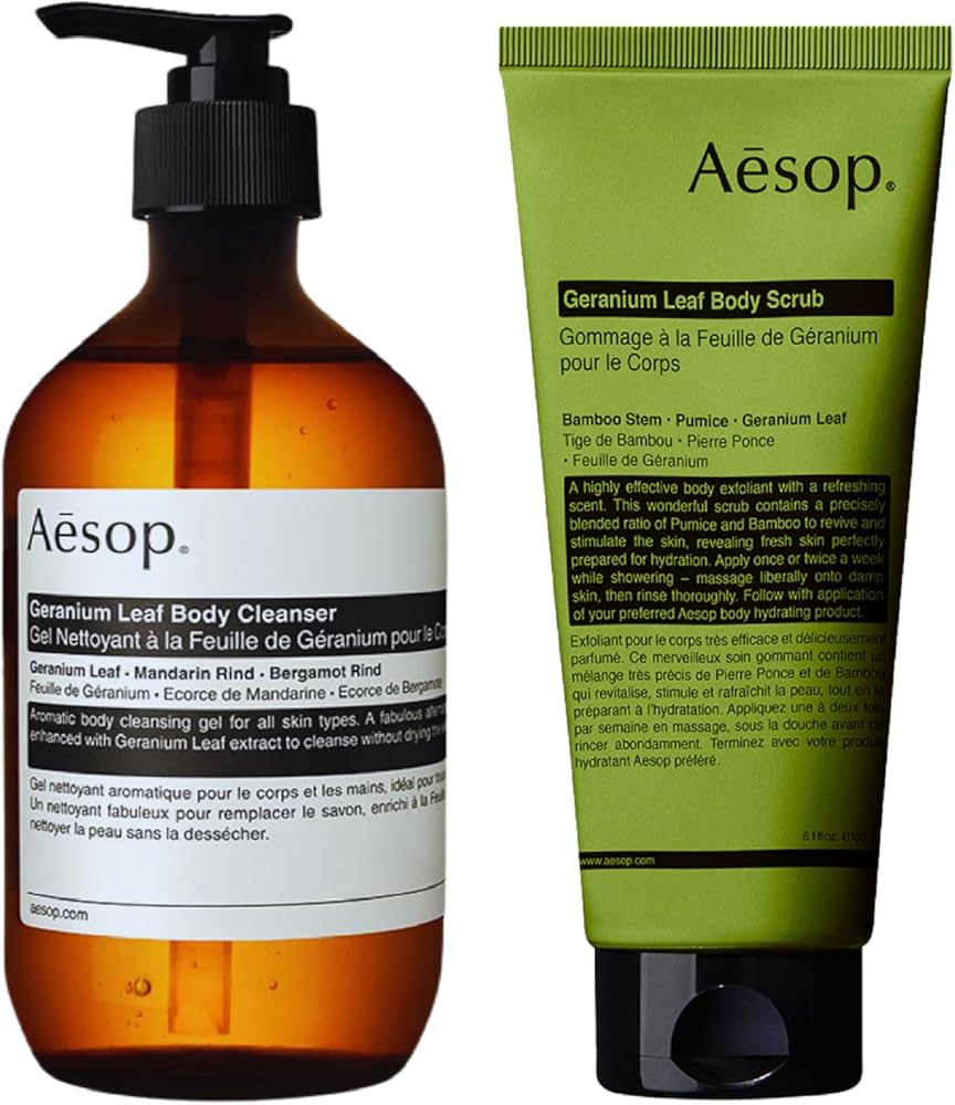 Amazon.com : Aesop Geranium Leaf Body Cleanser + Scrub | 16.9 oz +