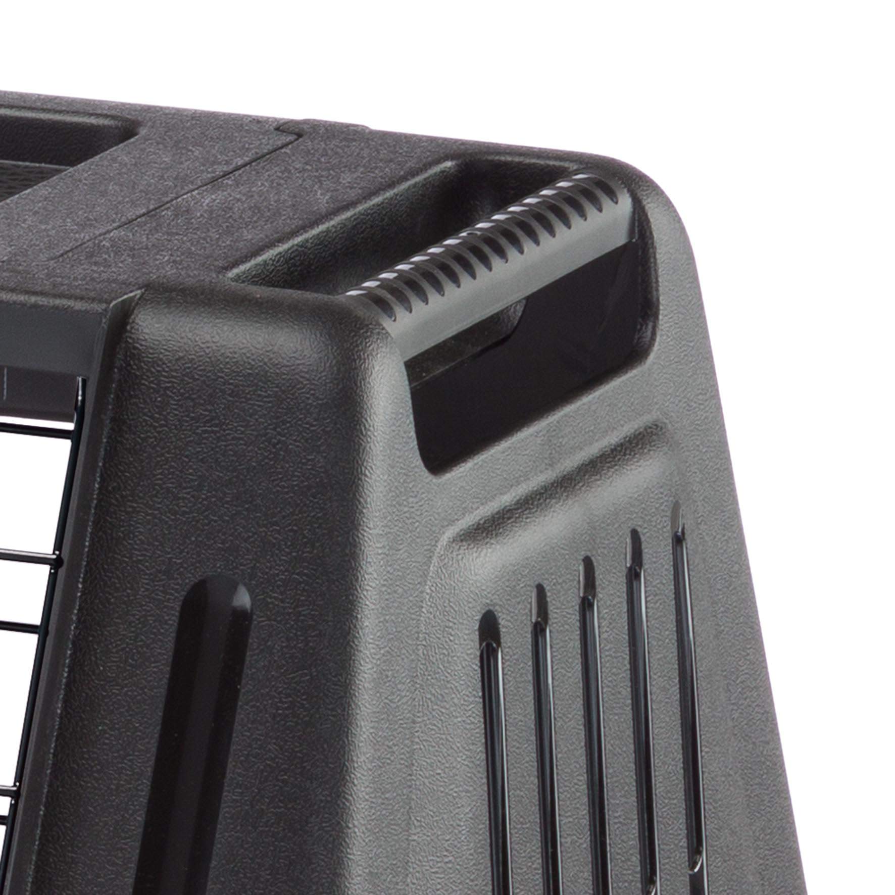 Ferplast Atlas Fahrzeug SUV Hundekäfig, montierte Autohundebox misst 32 L x 20 B x 24 H & ist ideal für kleine bis mittelgroße Hunderassen, schwarz