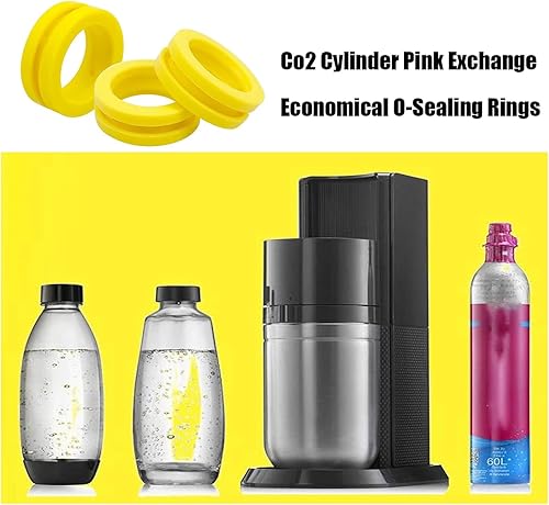Miniatura 4 de Juntas carbonatadoras de intercambio de cilindros de CO2, 5 piezas, juntas tóricas, arandela adecuada para sellar juntas de máquina de soda