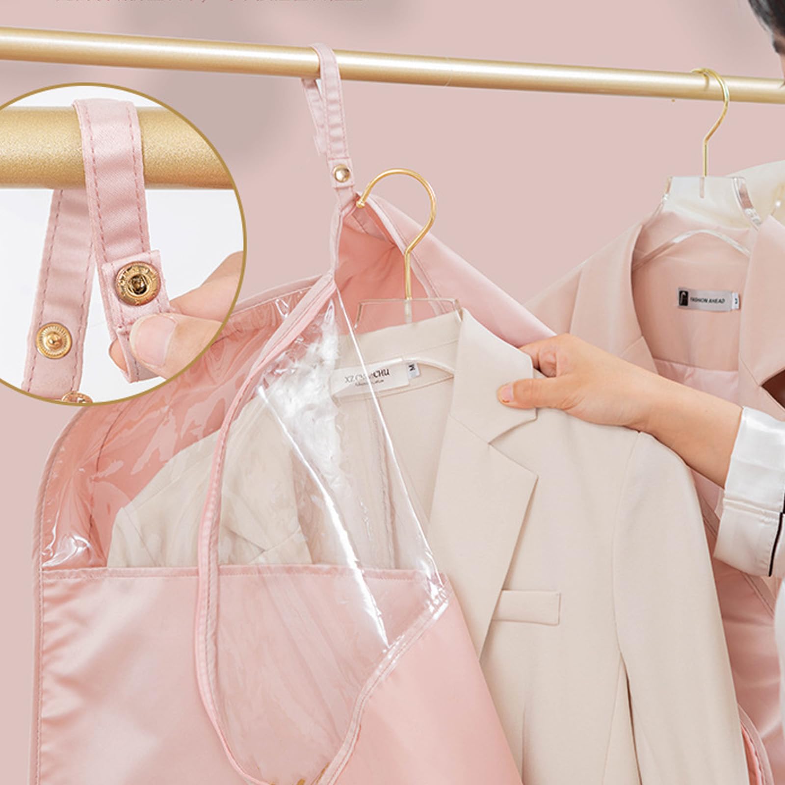 Bolsa De Compresión Para Colgar Ropa - Ahorra Espacio En Armarios, Resistente Al Polvo Y Humedad