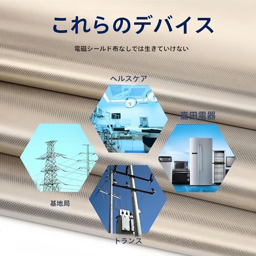 Amazon.co.jp: CokBlu 電磁波シールド生地シーツ 吸収シート付き