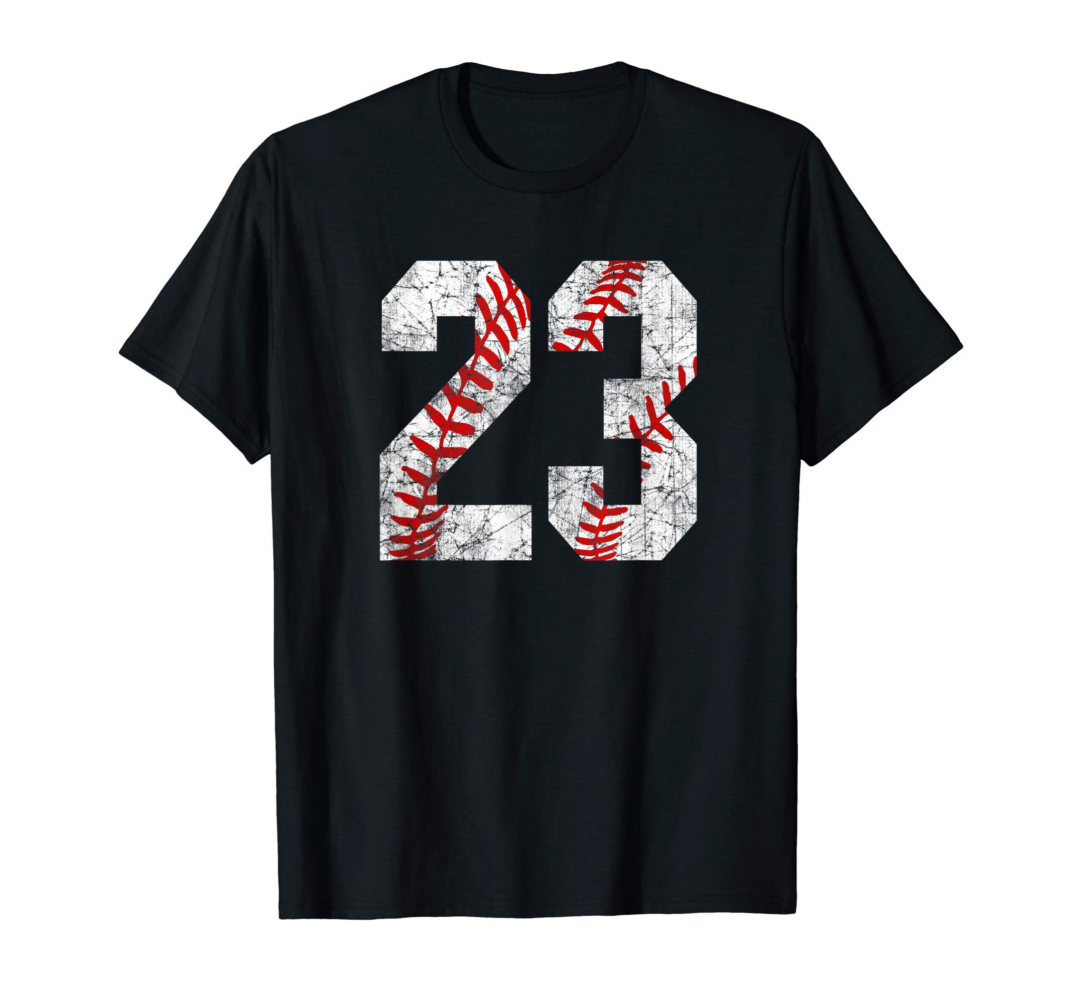 Vintage Distressed Love Baseball Number ClassicsVintage Worn Baseball Mom #23 Jersey Baseball Number 23 T-ShirtOEKO-TEX STANDARD 100
