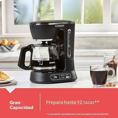 Miniatura 4 de BLACK+DECKER Split Brew - Cafetera digital de 12 tazas, CM0122, café helado o caliente, programable, toque rápido, mantiene el calor de 4 horas