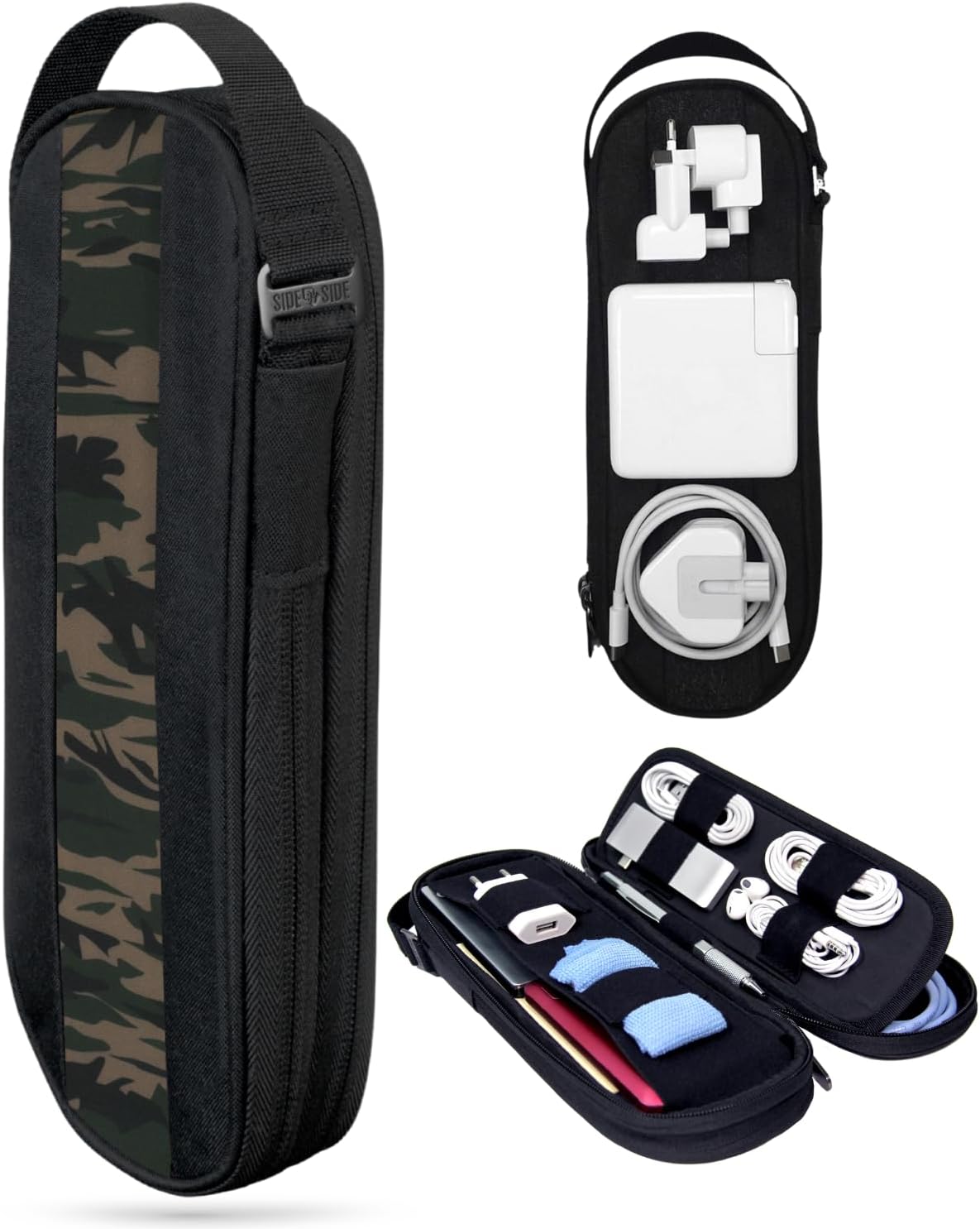 POWER PACKER Travel Tech Pouch Organizer - Electronics & Cord Case - Cables & EDC Gear Bag.