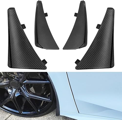 4 protectores de salpicaduras delanteros y traseros extendidos, compatibles con Chevy Corvette C8 Stingary Z51 2020-2024, ruedas de repuesto para