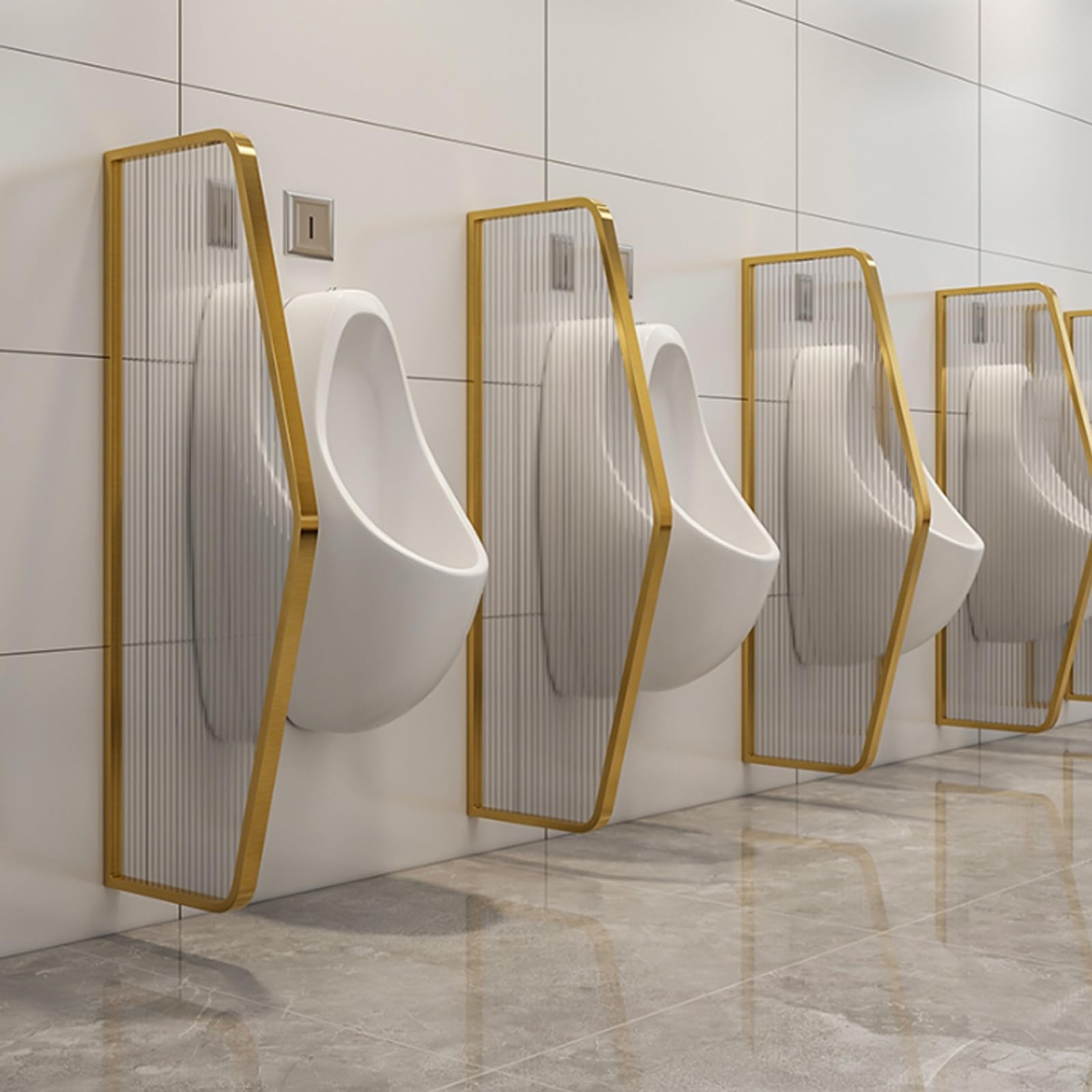 Cloison de toilette en verre pour stopper la corrosion