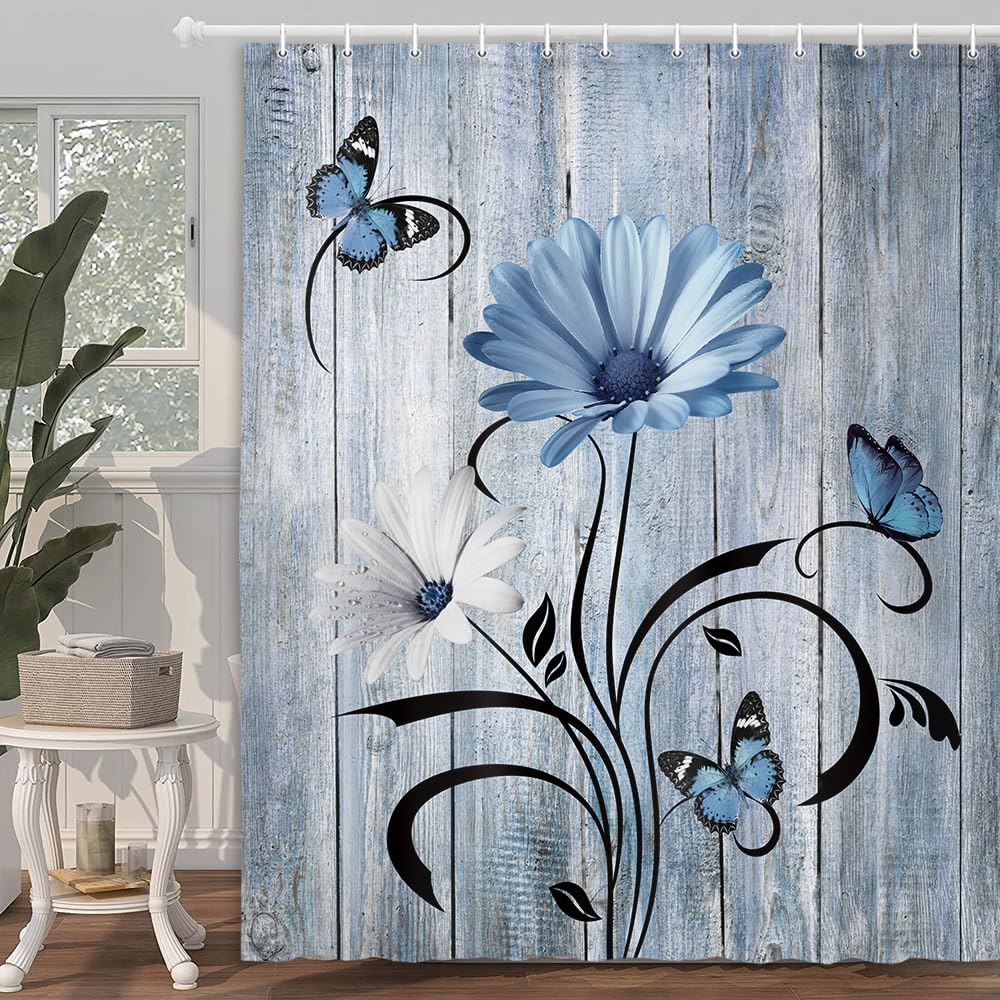 VeiVian Rustic Farmhouse Shower Curtain, Farm