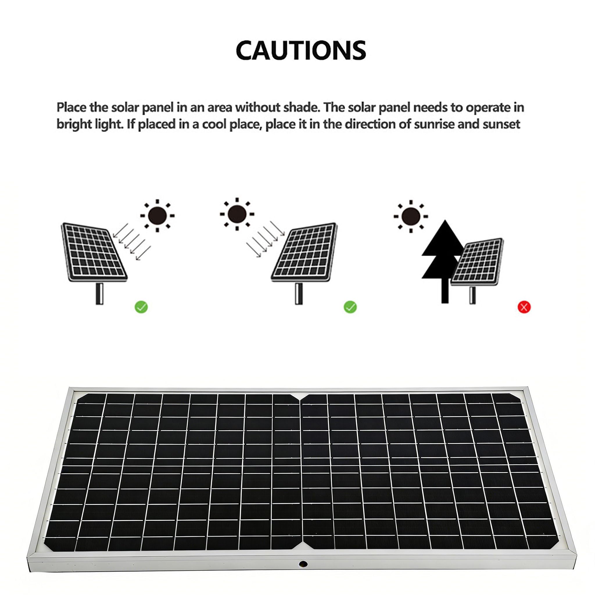 2pcs Monocristallino Solare 16W 12V per la Casa di Backup Power Car Manutenzione e Campeggio Energia Leggero Solare