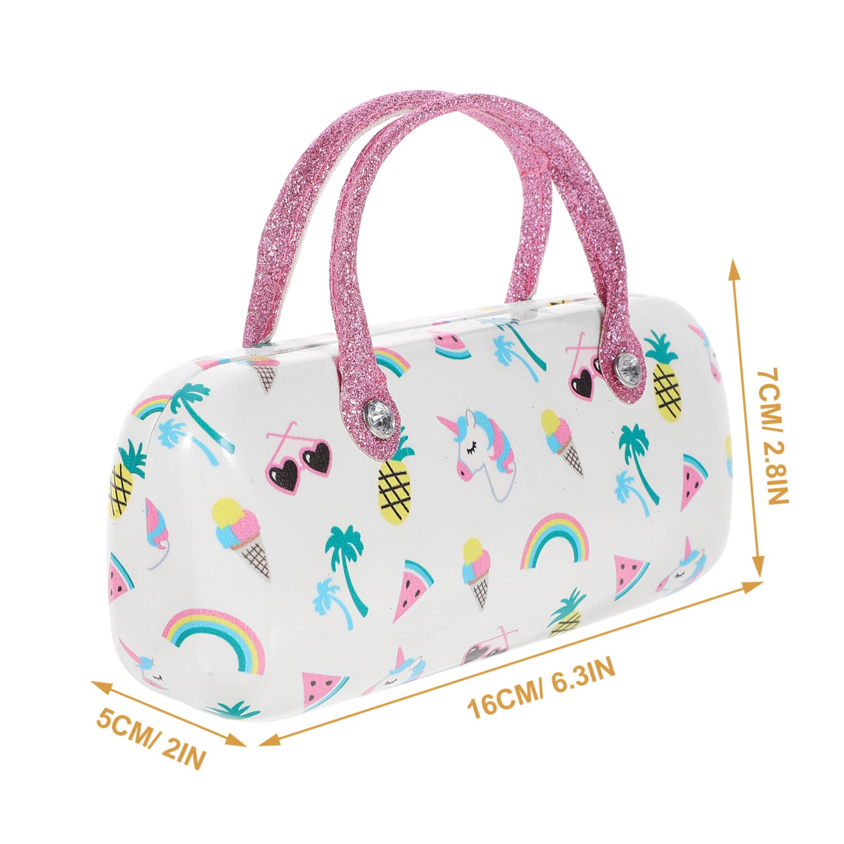 CALLARON Custodia Per Occhiali In Metallo Rosa In Pelle Pu Porta Occhiali Da Viaggio Impilabile Vassoio Espositivo Per Occhiali Cinturino Per Occhiali