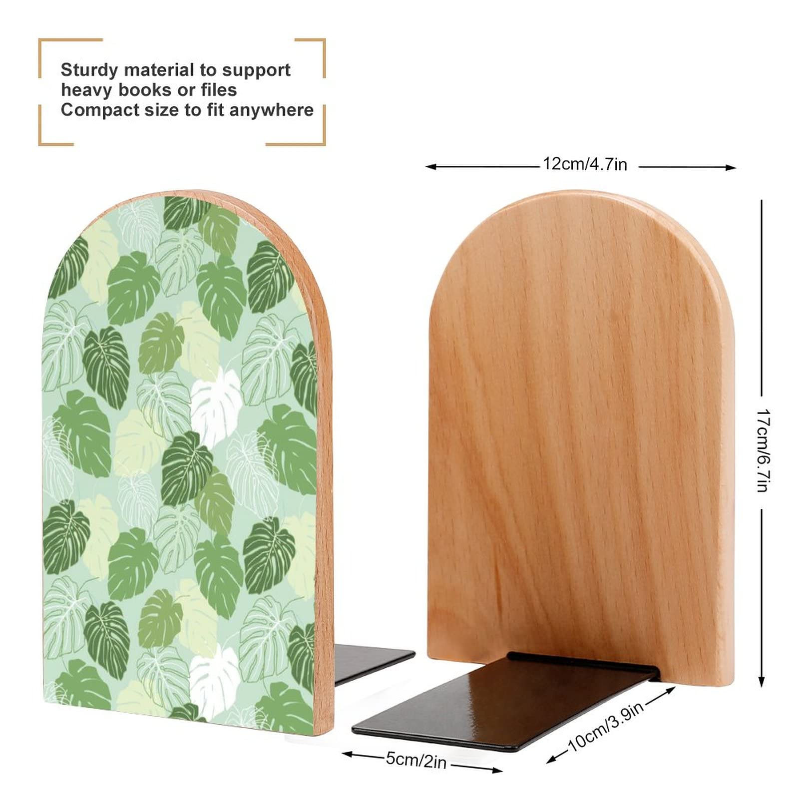 Green Tree Buchstützen Aus Buchenholz - Rutschfeste Buchhalter 17 Cm