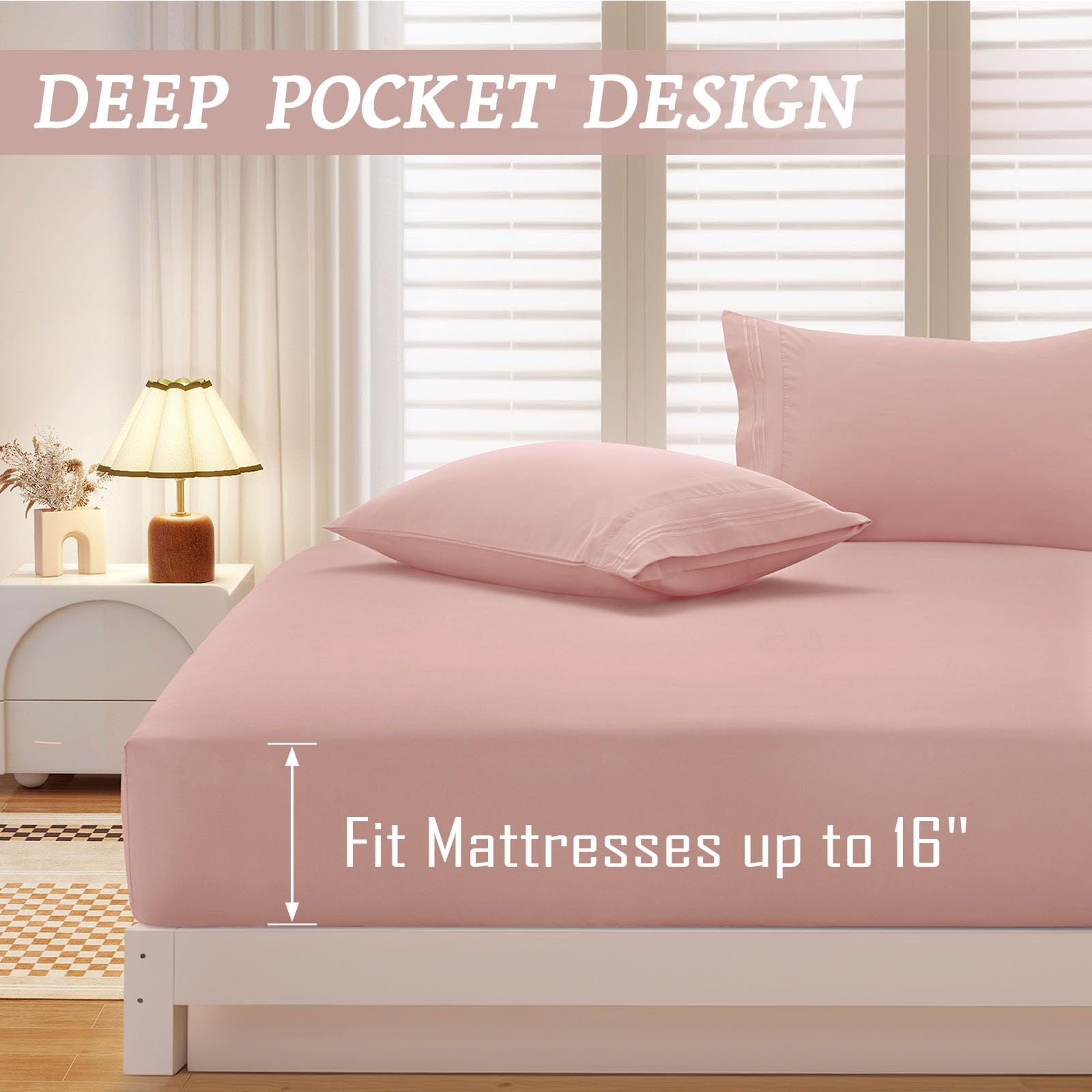 Amazon｜vveiiye ツインボックスシーツ 枕カバー1枚付き ソフト