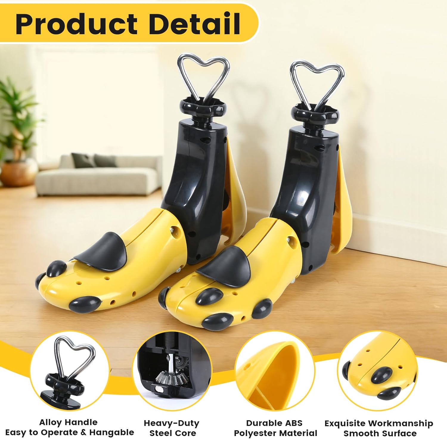 Shoe Stretcher & Boot Stretcher Men - Adjusting Shoe Width & Length, 4 Way Shoe Expander Widener Stretchers, Shoe & Boot Trees, Suitable for Bunions, Hammer Toes - Men’s (8.5-13) & Women’s (9.5-14)