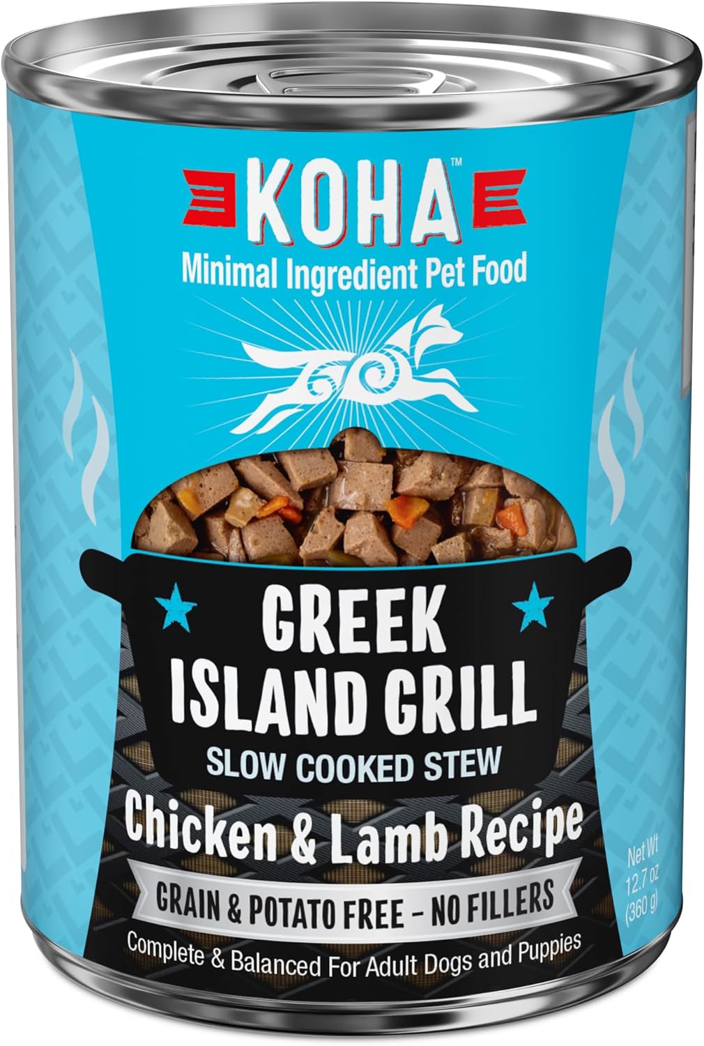 KOHA Greek Island Grill Stew for Dogs with Chicken and Lamb