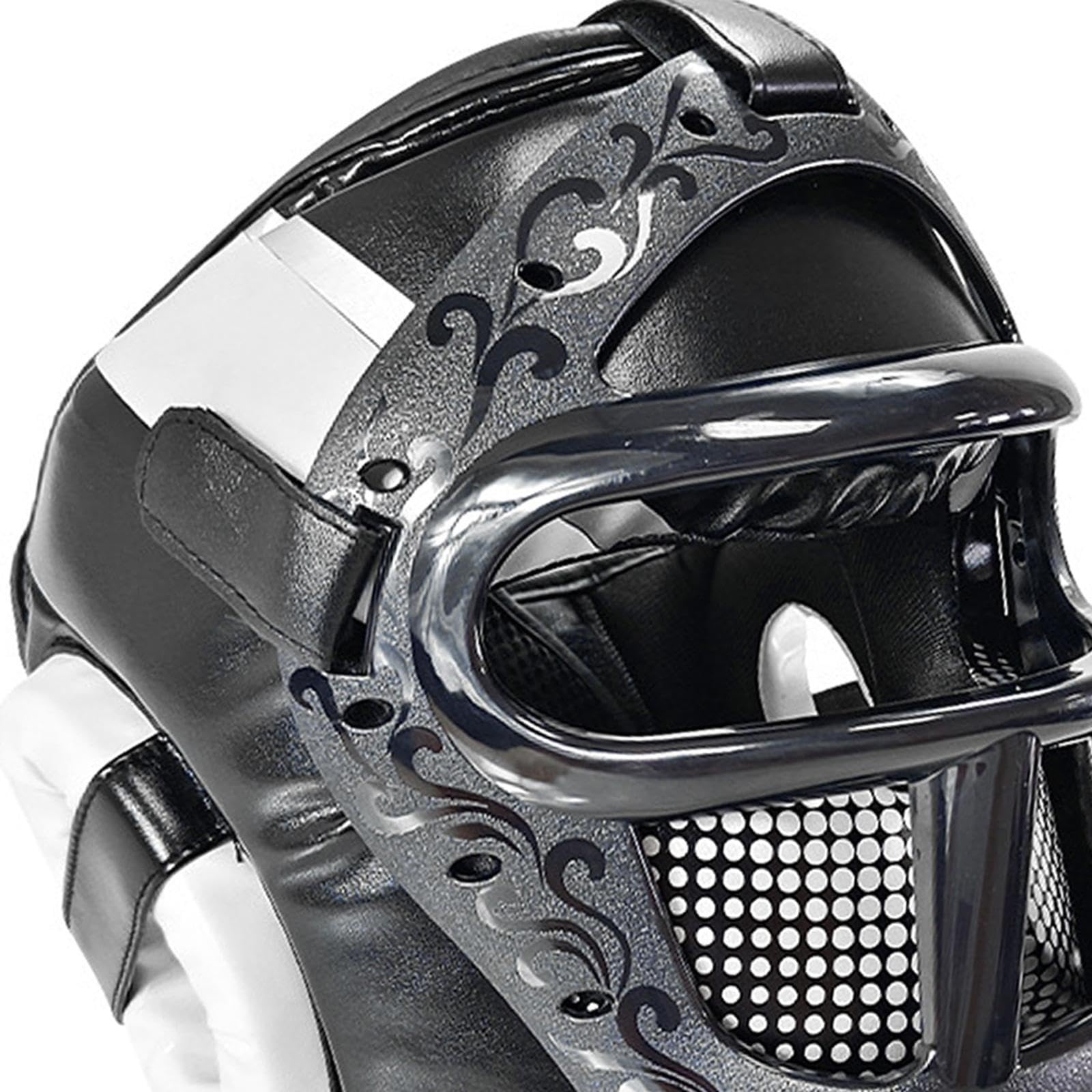 Casco da allenamento per kickboxing, taekwondo, boxe, karate | traspirante, cappello sportivo, sparring, grappling, MMA, arti marziali, boxe, hollow out