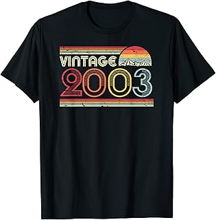 2003 Vintage Shirt, Birthday Gift Tee. Retro Style T-Shirt