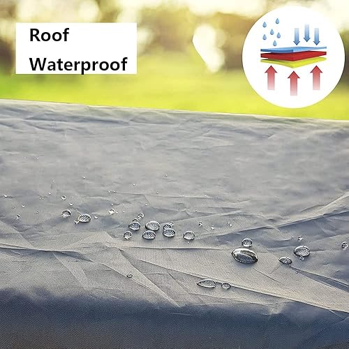 Miniatura 3 de Mosquitera para patio, mosquitera de malla de poliéster con apertura de cremallera, mosquitera para patio, 2 personas