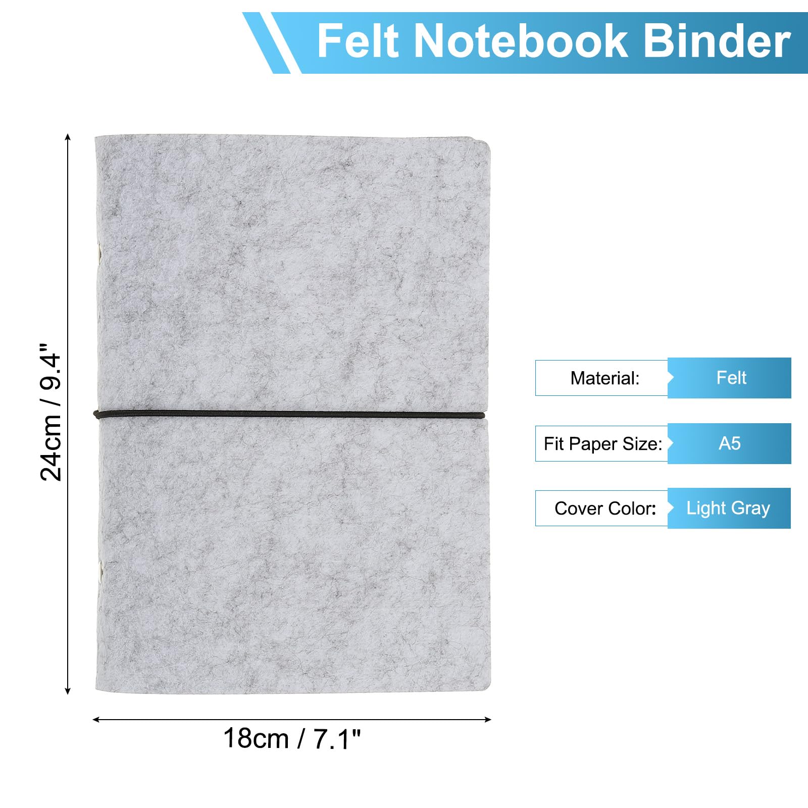 PATIKIL A5 Felt Binder - Image 2