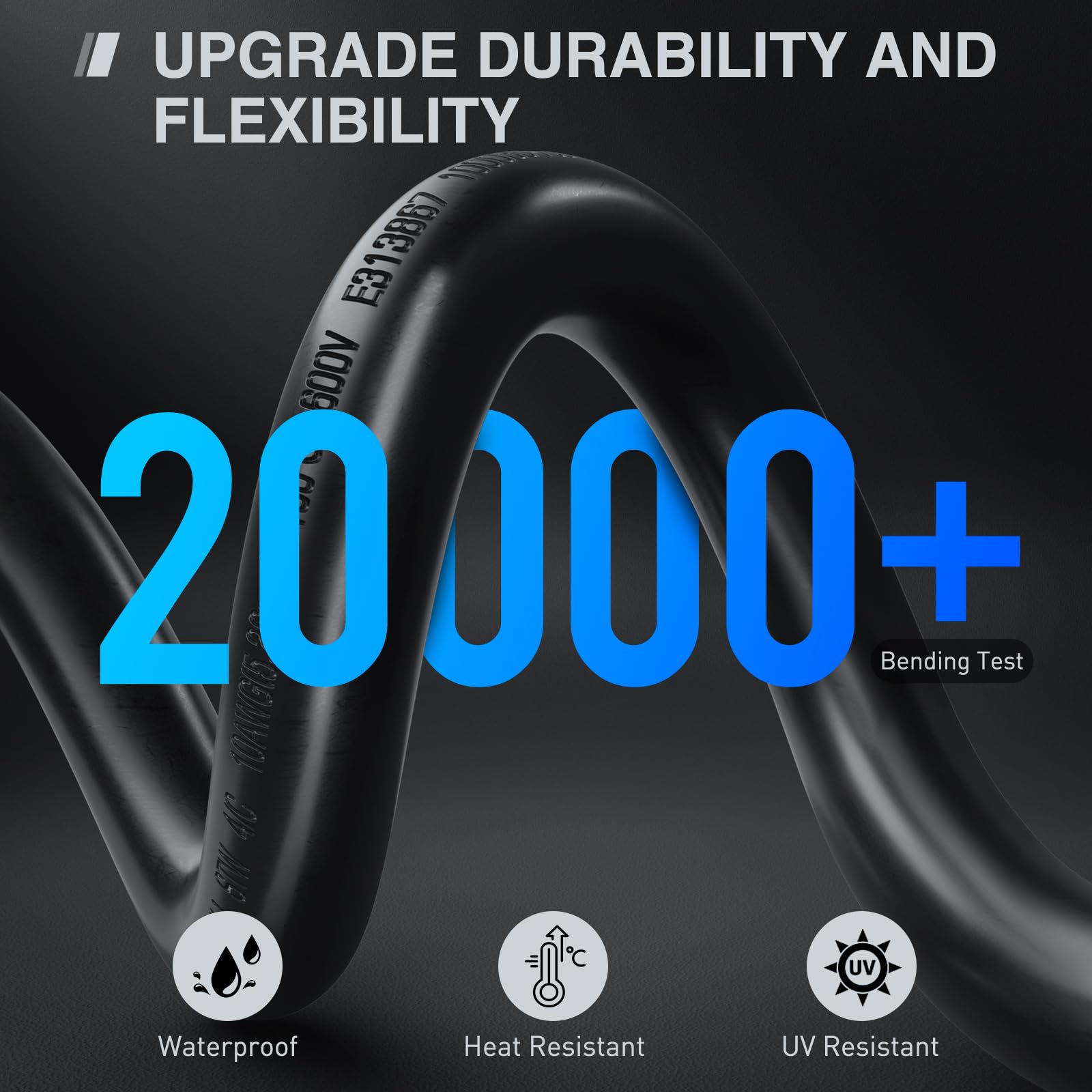 Nilight Przedłużacz generatora 50 A i skrzynka wlotowa zasilania 125/250 V Heavy Duty 6/3+8/1 Gauge STW ETL NEMA 14-50P/SS2-50R Twist Lock złącze do generatora kampera do użytku na zewnątrz