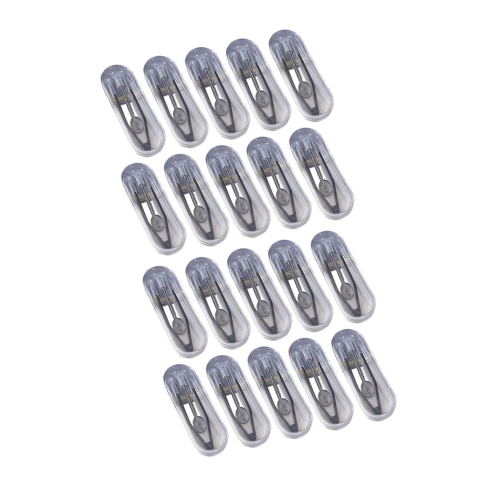 20PCS Transparency Lenses Tweezers with Suction Cup Stick Wearing Tool for Daily Use and Travel Essential Lenses Application Tool
