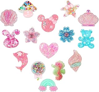 Bling Shoe Charms for Girls Women Teens Kids Cute Sparkling Glitter Charm Shoe Decoration Accessories for Clog Sandals Birthday Party Gift