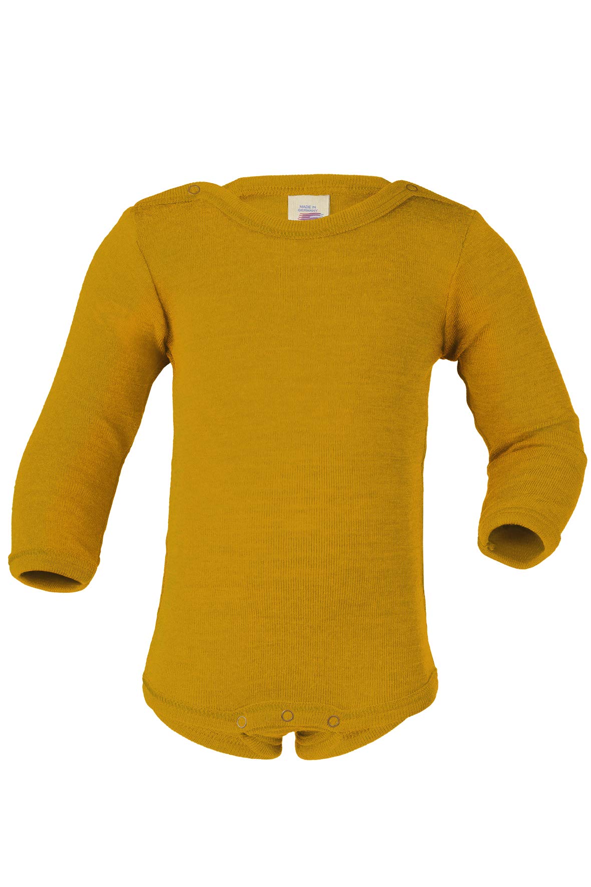 Engel, Baby Bodysuit/Underwear, 70% Organic Wool, 30% Silk (8-15 months (Height 28-31) (74/80), Saffron)