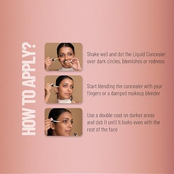 SWISS BEAUTY Professional Liqiud Concealer, Face Makeup, Warm Sand, 5.6G