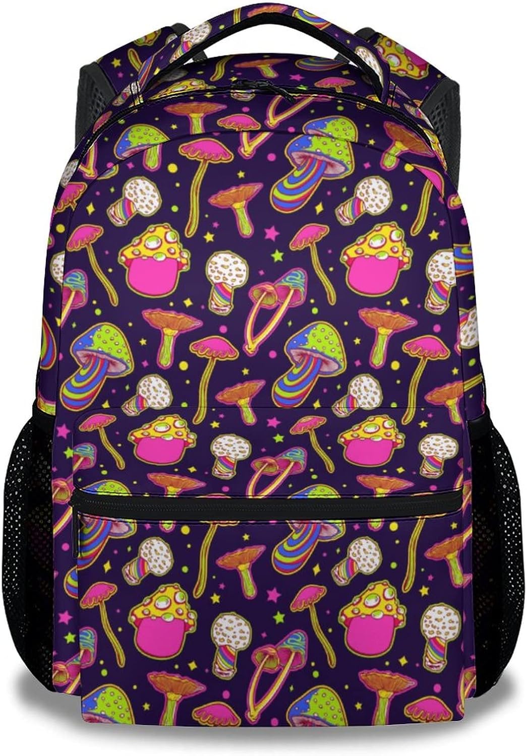 Homexzdiy School Backpack for Girls Boys, 16" Mushroom